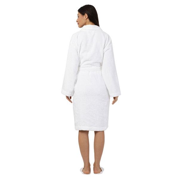 Alwyn Home Barnstable 100 Cotton Terry Unisex Bathrobe and Slipper Set